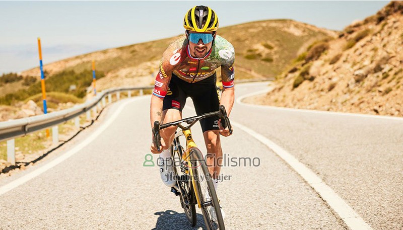 Jumbo Visma Ropa Ciclismo Culotte Corto 2023 Hombre Mangas Cortas Verde
